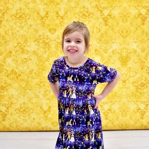 The Perfect Nanny Short Sleeve Milk Silk Dress
