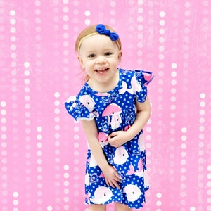 Whale Of A Time Milk Silk Flutter Dress