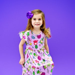 Believe In Fairies Milk Silk Long Flutter Dress
