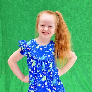 Turtle Milk Silk Flutter Dress