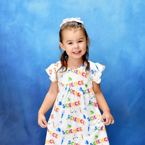 Colorful SCIENCE! Milk Silk Flutter Dress