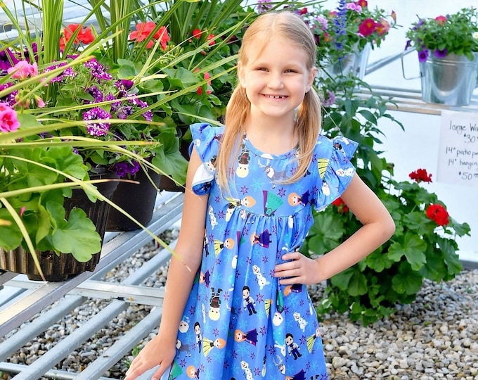 Ice Princess Milk Silk Flutter Dress