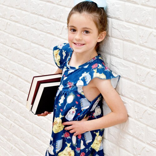 Frosted Cookie Milk Silk Flutter Dress Etsy