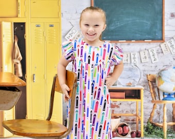 Artist Tools Milk Silk Flutter Dress
