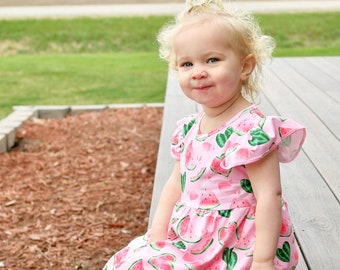 Ojinwangji Watermelon Addict Neutral Baby Short-Sleeved Tights A Summer Dress Ojinwangji Watermelon Addict Neutral Baby Short-Sleeved Tights A Summer Dress