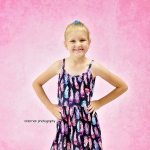 Feather Milk Silk Tank Dress