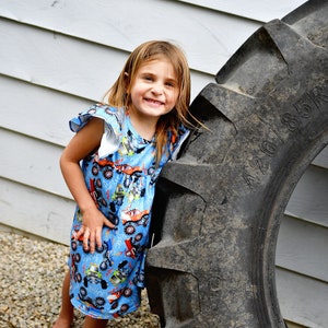 Monster Truck Milk Silk Flutter Dress