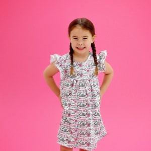 Hello Summer Milk Silk Flutter Dress