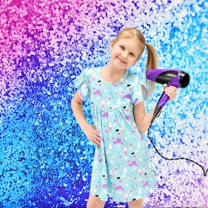 Hairdresser Milk Silk Flutter Dress