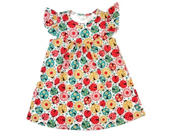 red and white ladybug dress