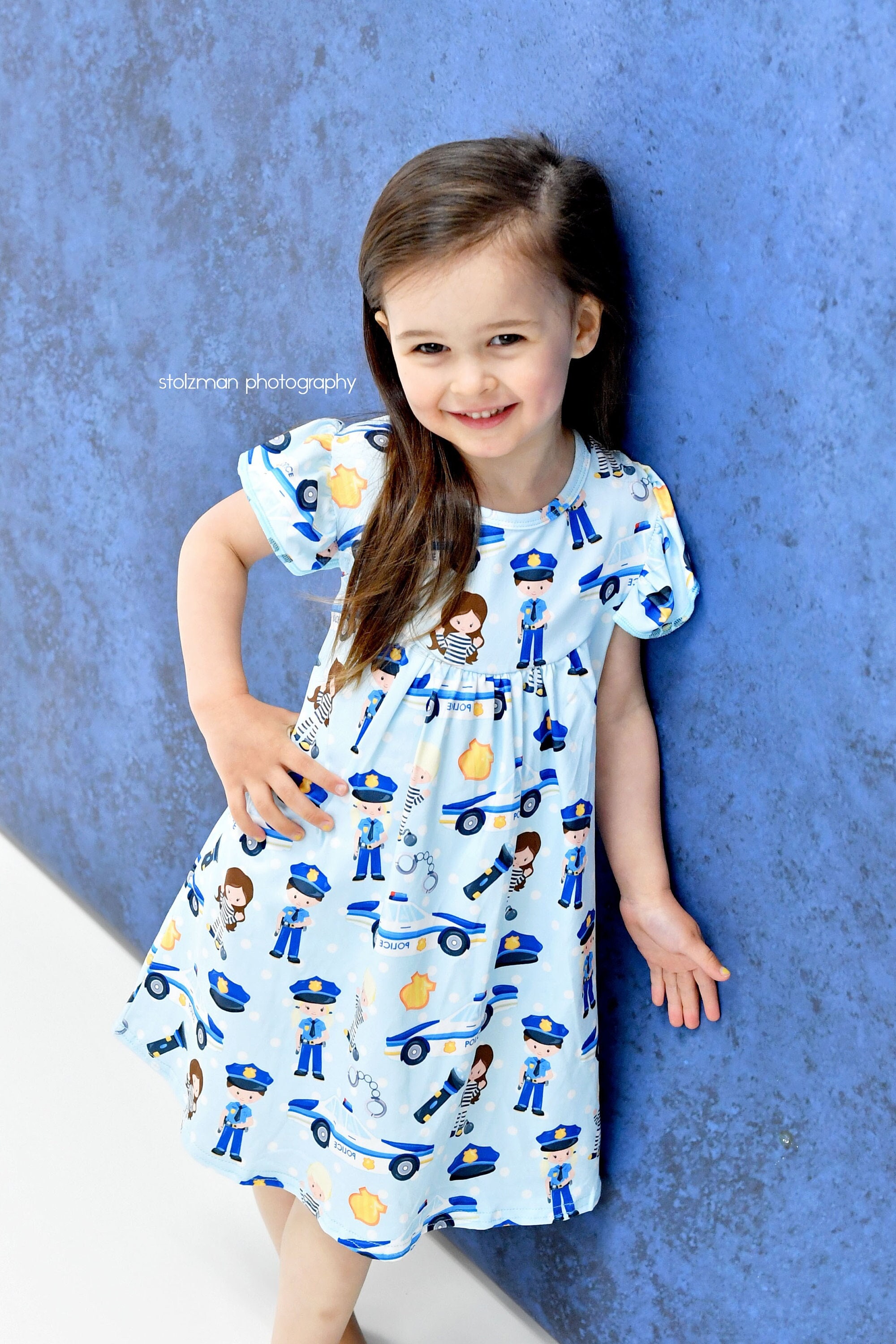 Thin Blue Line Dress - Etsy Thin Blue Line Dress - Etsy