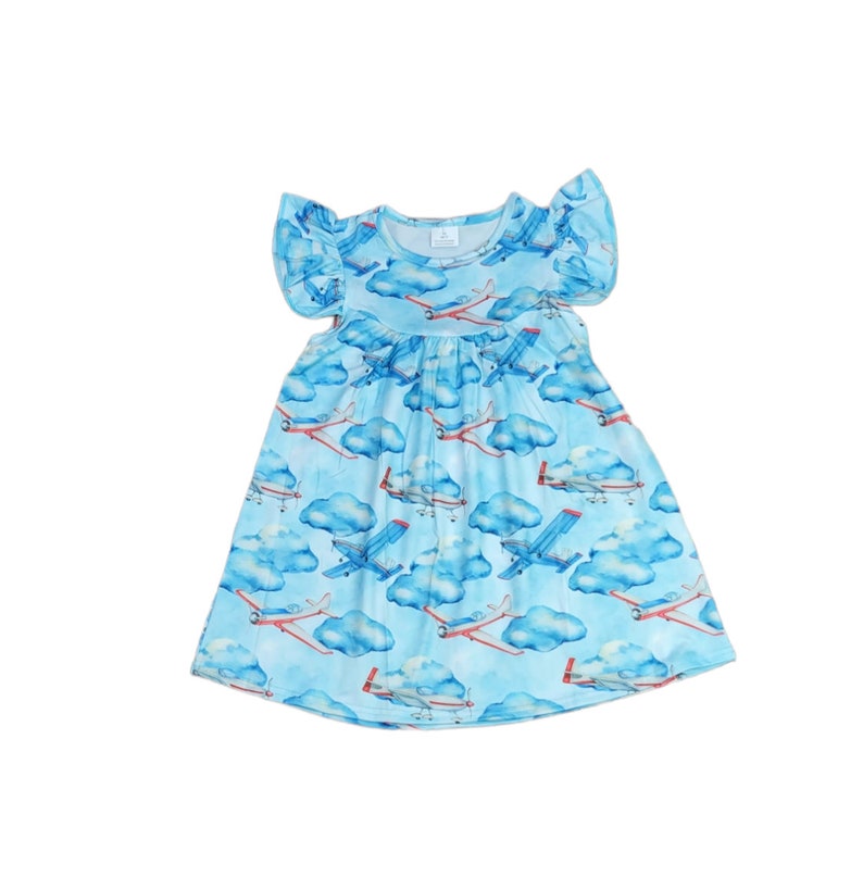 Airplane Milk Silk Flutter Dress image 2