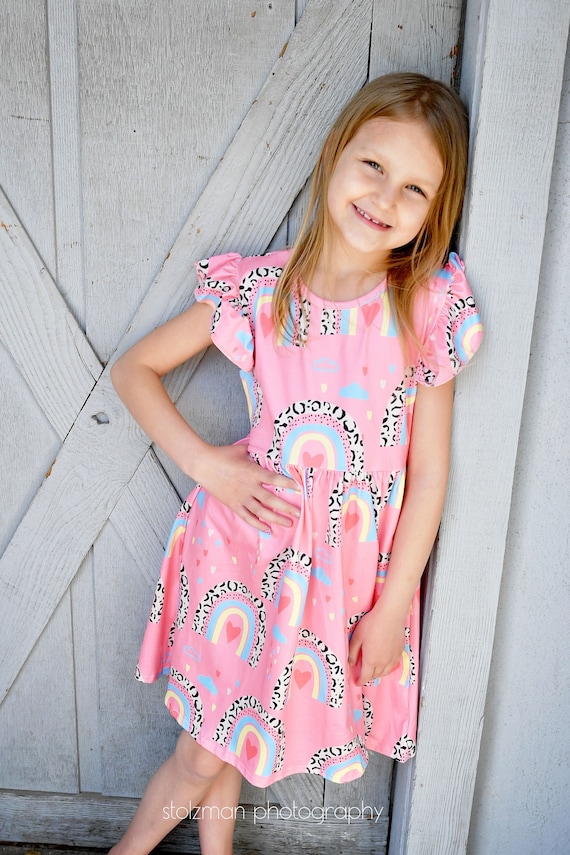blue dress for baby girl Aurora Butterfly Dress