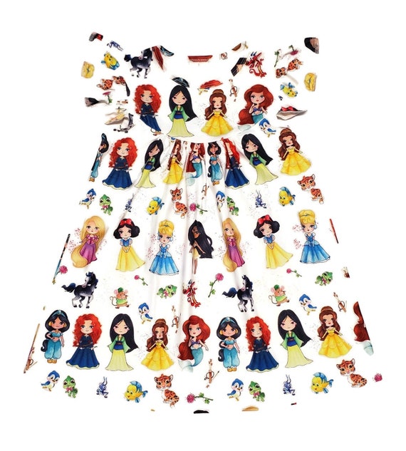 Princess and Friends Milk Silk Flutter Dress Etsy Canada