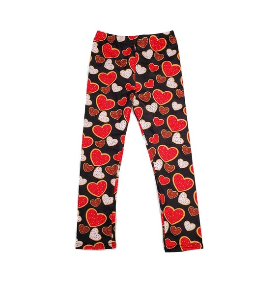 Girls valentine leggings hotsell