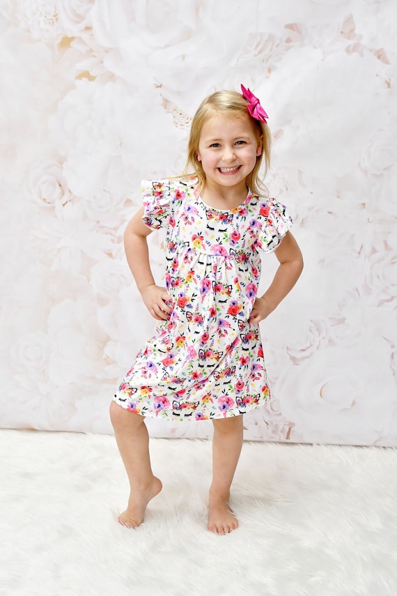 milk silk flutter dress Pretty Kitty Milk Silk Flutter Dress 3T