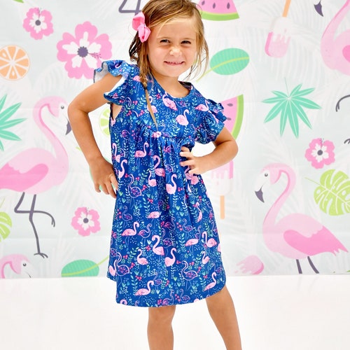 Pink Princess Milk Silk Flutter Dress Etsy