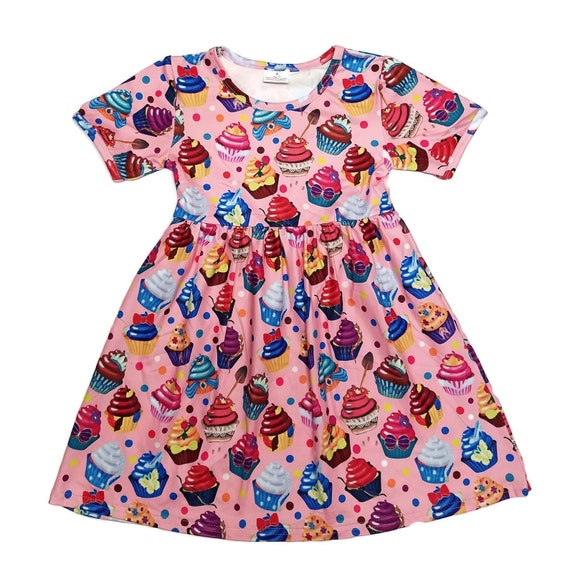short cupcake dress RUFFLE CUPCAKE DRESS WITH RIBBON BELT Dave & Johnny