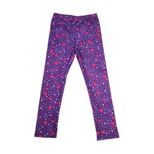 Purple Valentines Legging
