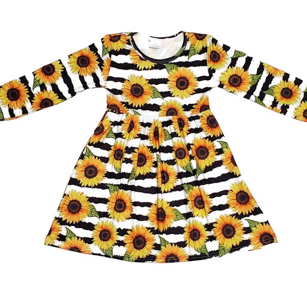 Sunflower Meadow handwoven organic cotton dress main image 0