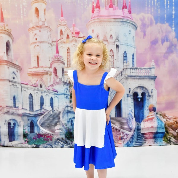 Belle Blue Dress Etsy
