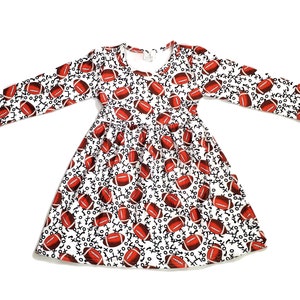Touchdown Long Sleeve Milk Silk Dress