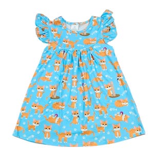 The Cat&#39;s Meow Milk Silk Flutter Dress