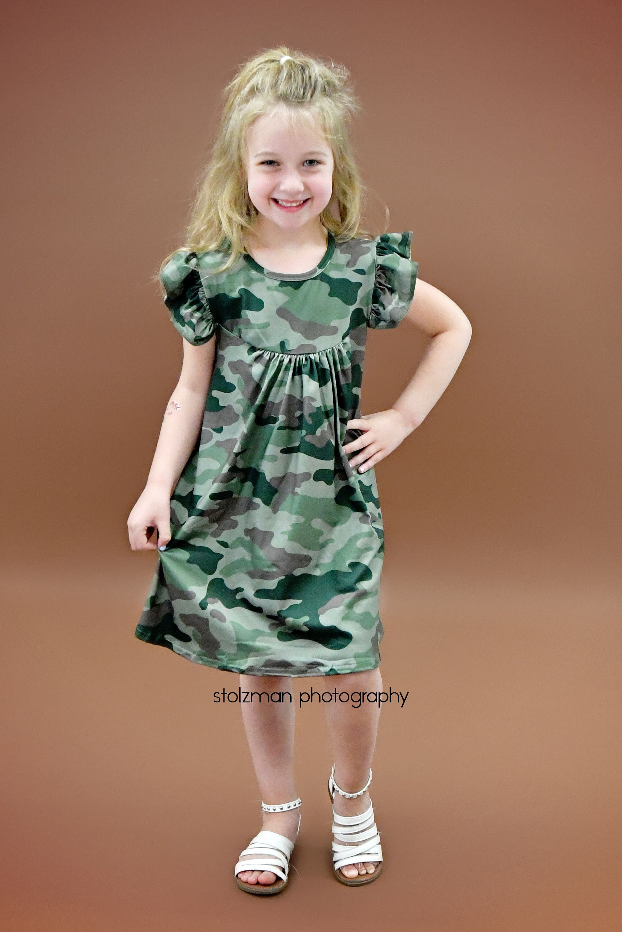 Army dress for baby clearance girl