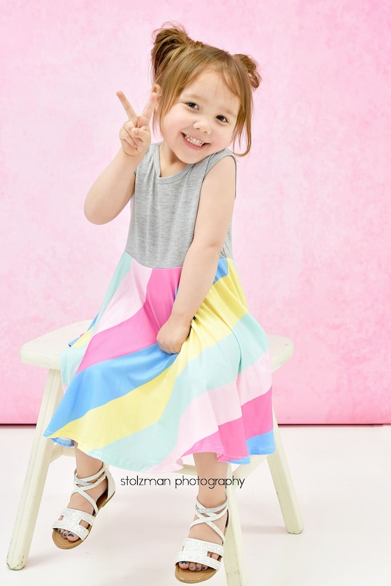 rainbow silk dress Rainbow Strappy Dress | Womens Rainbow Silk Maxi Dress