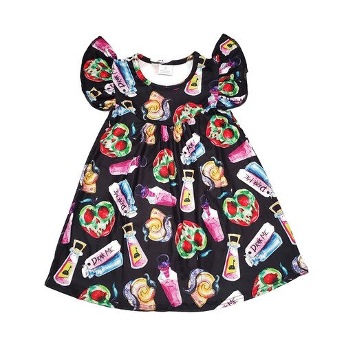 Enchanted Castle Milk Silk Flutter Dress Etsy