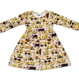 Construction Long Sleeve Milk Silk Dress