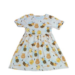 Busy Bee Kurzarm Kleid aus Seide Bild 2