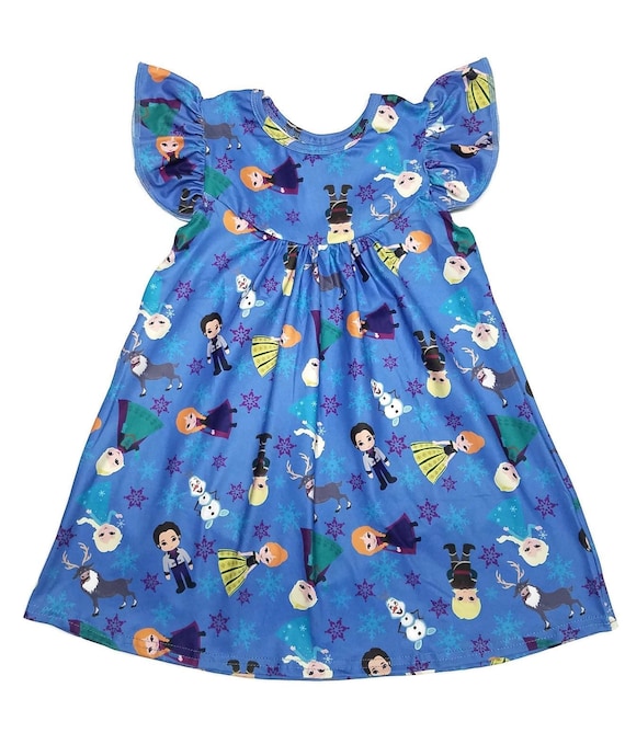 Ice Princess Milk Silk Flutter Dress