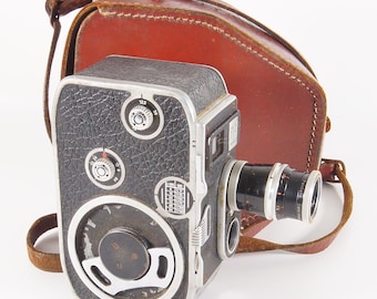 Bolex Paillard B8 ヴィンテージ 8 mm フィルムカメラ 50 年代のスイス