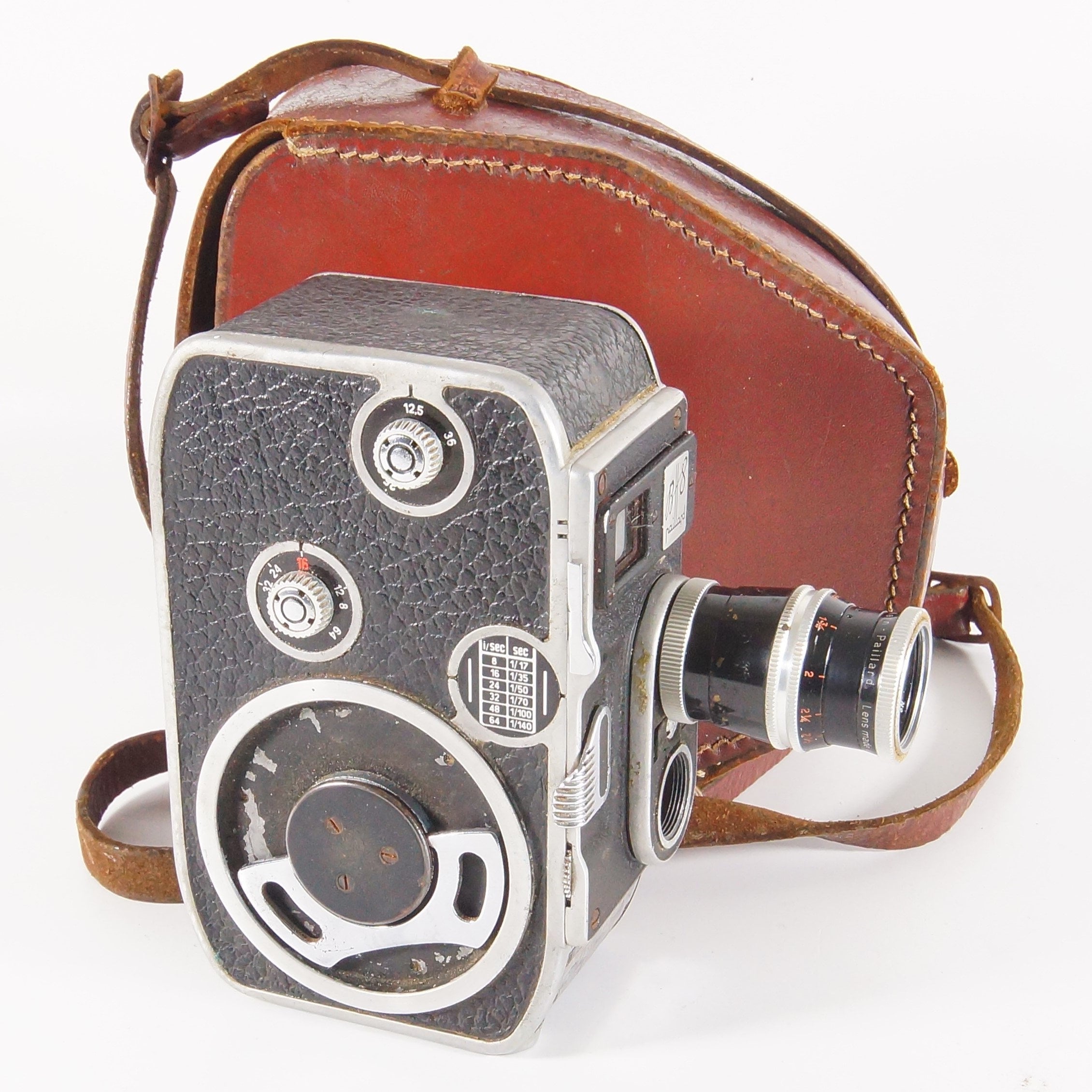 Paillard Bolex B8 Variable Speed 8mm Movie Camera 36mm