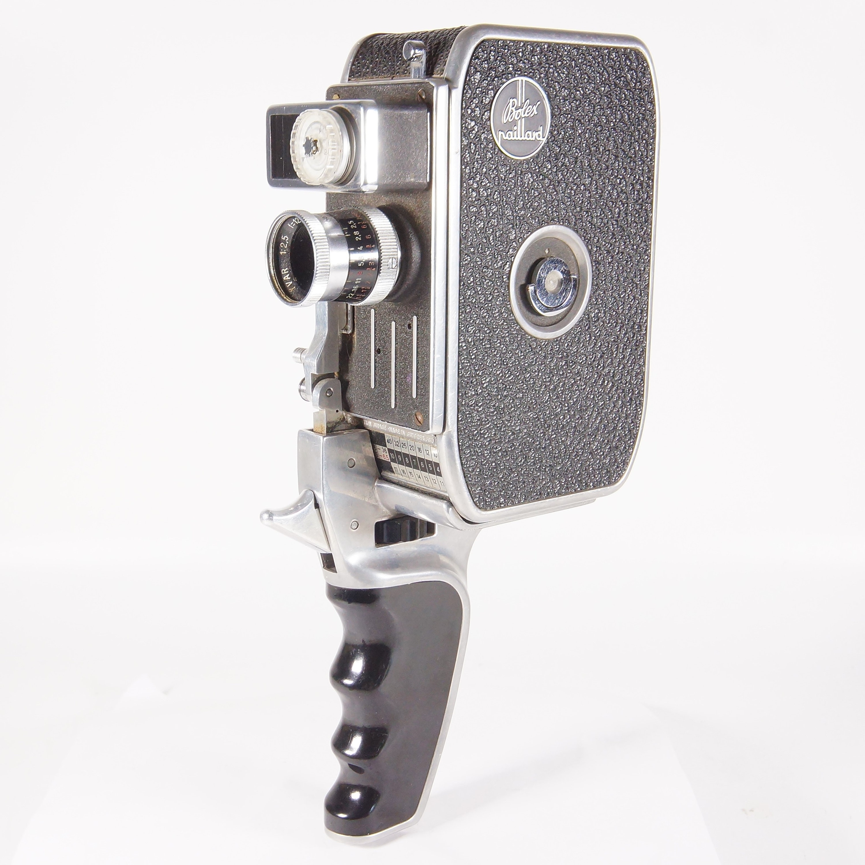 Caméra vintage 8mm Paillard Bolex + Poigné-Déclic