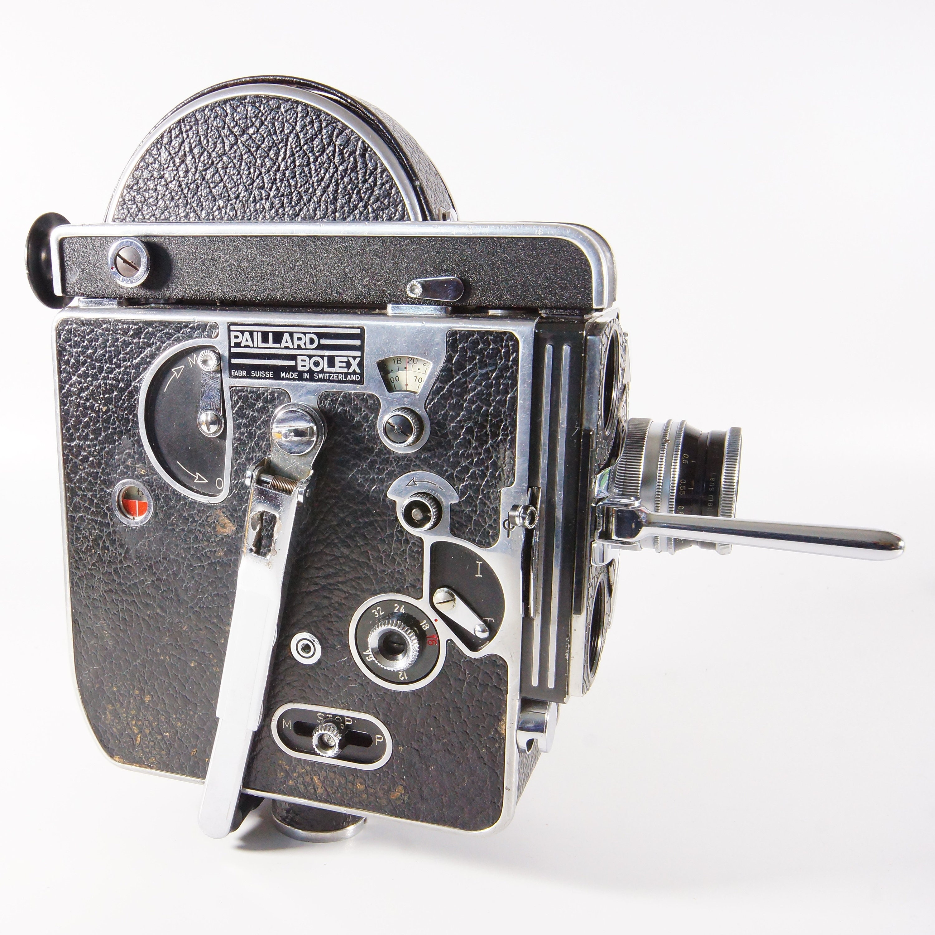 Paillard Bolex H16 REX Reflex Camera With Kern Switar 25mm F1.4 RX 