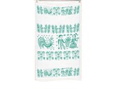 Vintage Pyrex Amish Butterprint Inspired Kitchen Towel Farmer and Wife Kitchen Towel Rooster Kitchen Towel Chicken Kitchen Towel