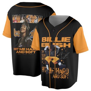 Bill.Eilish Hit Me Hard And Soft Tour BAseball Jersey