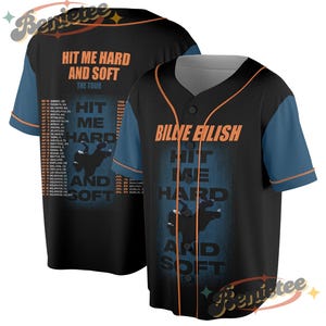 Bil-lie Hit Me Hard And Soft The Tour Baseball Jersey