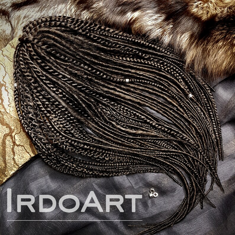 Natural Black Branded Mix Of Synthetic Double Ended Dreadlock Etsy