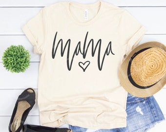 Mama svg | Mom SVG | Motherhood SVG | Mommy svg | Heart svg | Parenting svg | Script svg | Hand lettered svg | Calligraphy svg | Cricut svg