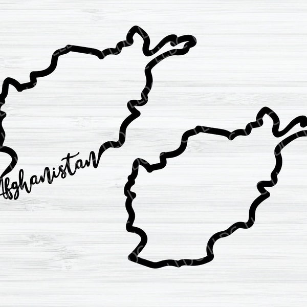 Afghanistan outline SVG, Afghanistan Vector, Afghanistan design, Country svg, Afghanistan shape, Afghanistan silhouette svg, Afghan png.