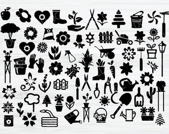 Gardening bundle SVG. Garden svg. Gardening svg. Flowers SVG. Nature svg. Trees svg. Plants svg. Garden tools svg. Love to garden svg. Yard.