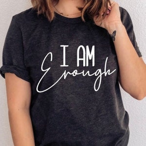 I am enough SVG | Inspirational svg | Christian svg | Motivational quote svg | Girl power svg, Woman svg, Worthy svg, Blessed svg, jesus svg
