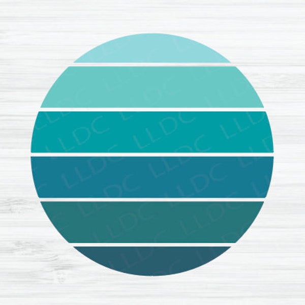 Circle SVG File | Colorful circle svg | Retro svg, Retro circle svg, Colorful svg, Striped svg, Blue circle svg, Ombre svg, Ombre circle svg