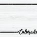 Colorado Outline SVG. Colorado Cursive Vector File. Colorado | Etsy