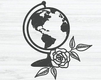 Download Flower Globe Svg Etsy PSD Mockup Templates