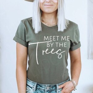 Meet me by the trees SVG PNG File | Forest svg | Be wild svg | Outdoors svg | Camping svg | Nature svg | Mountains svg | Wanderlust png |