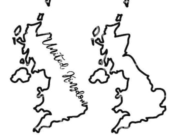 Reino Unido esquema SVG PNG, Reino Unido Vector cursivo, Reino Unido png, País svg, Reino Unido svg, Reino Unido silueta svg.